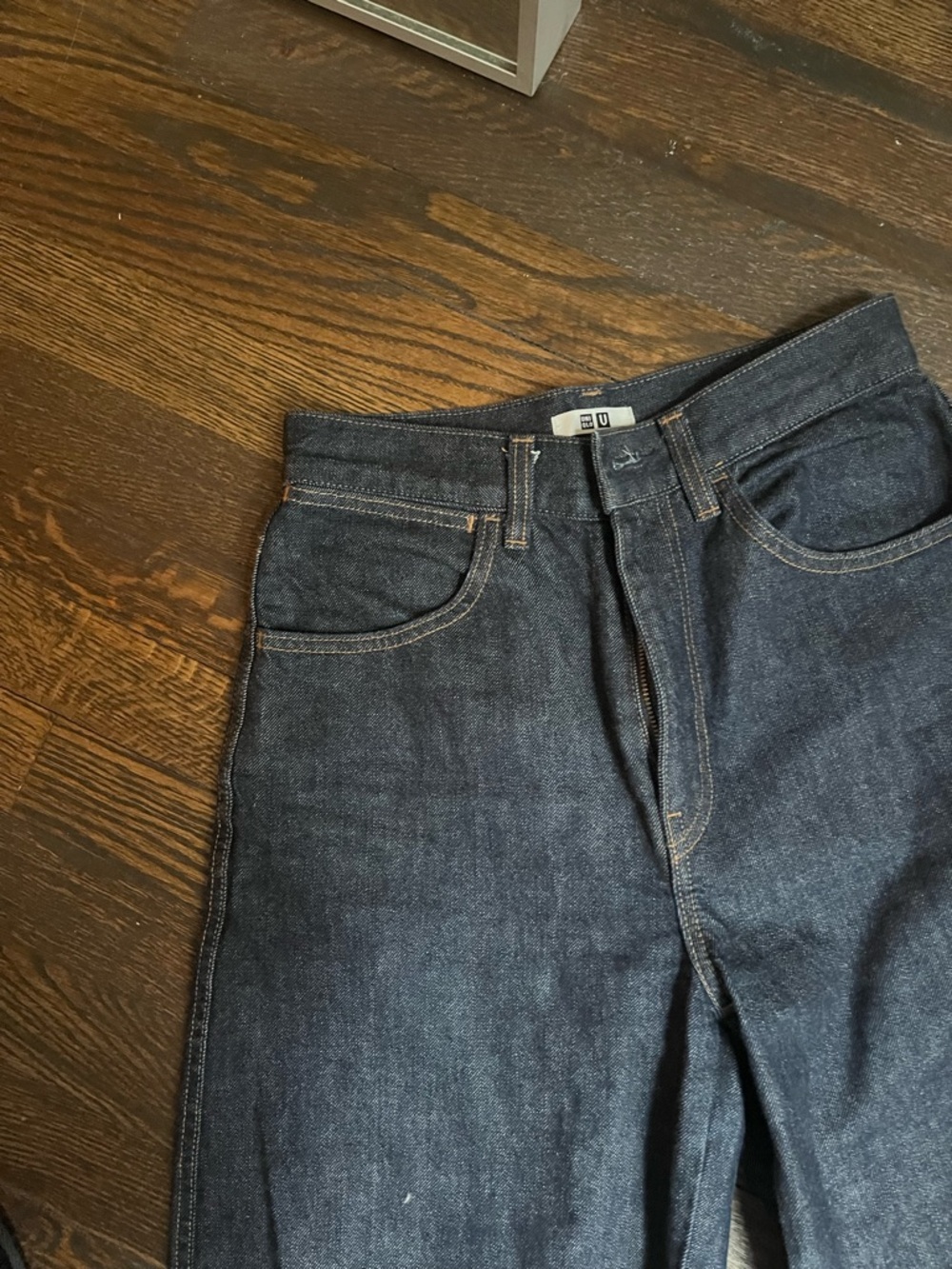 Uniqlo Wide Leg Dark Blue Women's Jeans 24x31 - Picture 4 of 7